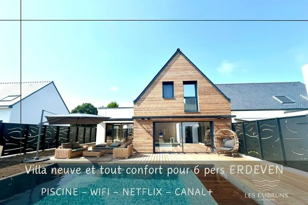 Maison Neuve - Piscine Chauffee - Erdeven